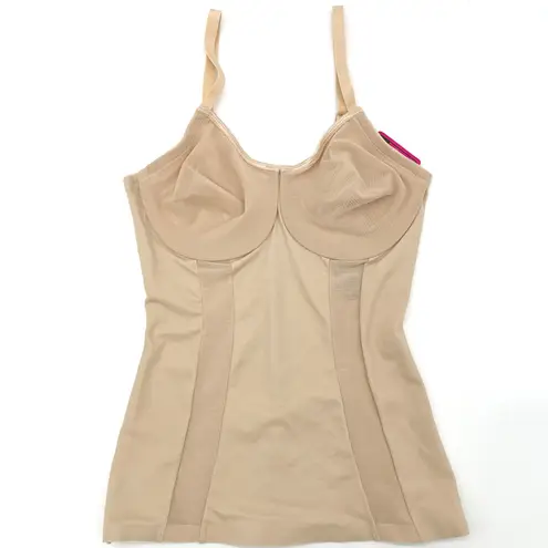 Slimmers Womens Nude Shapewear Cami 36B Medium Control Sears Sculpt Tank Tan Size undefined