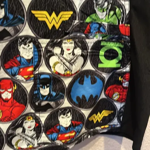 Justice League Women’s Scrubs Scrub Vet Dental Medical Cartoon Size 2XL Black