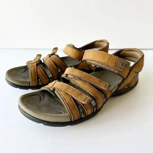 LL BEAN Tan Boothbay Water Outdoor Sandals Womens 6 Gorpcore Hiking Camping