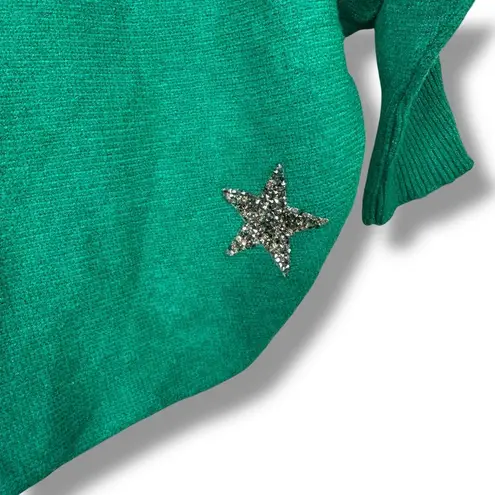 FOR HER PARIS Lana Wool Green Italian Boutique Boat Neck Quarter