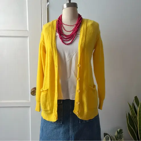 Anthropologie•Pilcro•Yellow Cashmere Cardigan•Sz XS Yellow