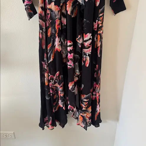 ALLSAINTS JESSICA FLORAL PRINT RUFFLE MAXI DRESS, Size 4US 36EU, $329