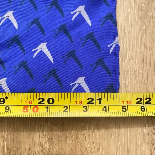 Grey Goose 100% Silk Scarf Royal Blue w/ Goose Print