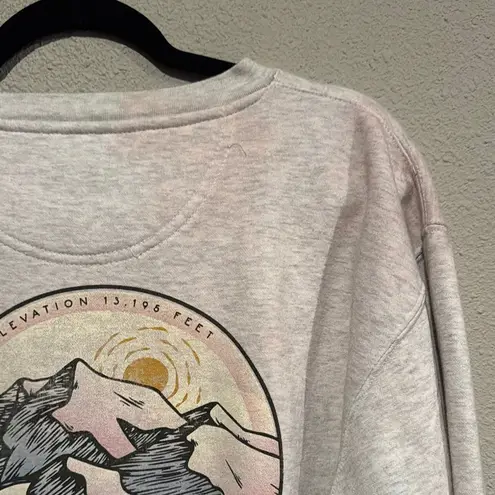 Blue 84 Gray Crewneck Sweater with Ribbed Cuffs