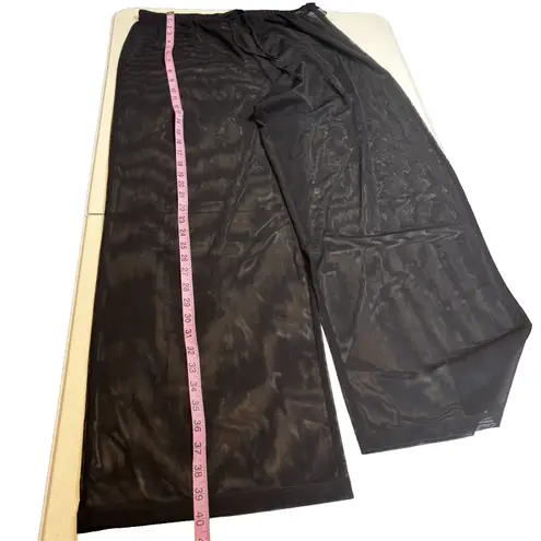 Jantzen Womens Swim Wide Leg Cover Up Pants Size M Black High Rise Pull On