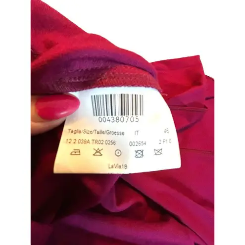 LaVia 18 Cranberry Knit Fit and Flare Dress