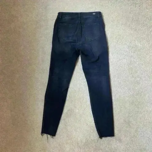 Kut From The Kloth  black button front Donna high rise fab ab ankle skinny jeans