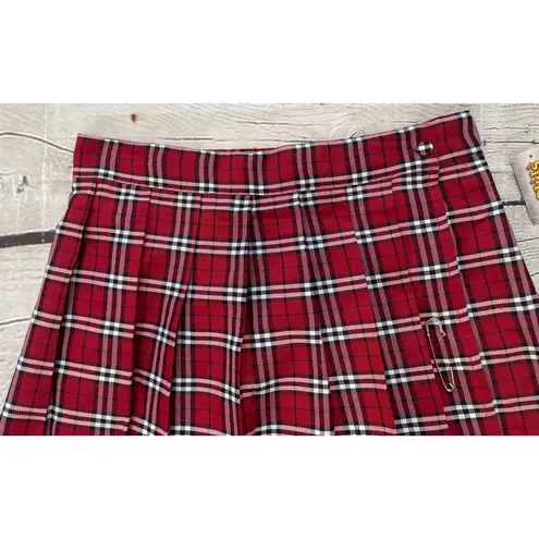 Spirit Halloween Sexy School Girl Plaid Mini Skirt NWT!