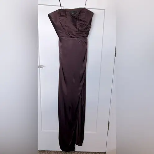 Michael Costello NWT x REVOLVE Dimity Gown - Chocolate Brown
