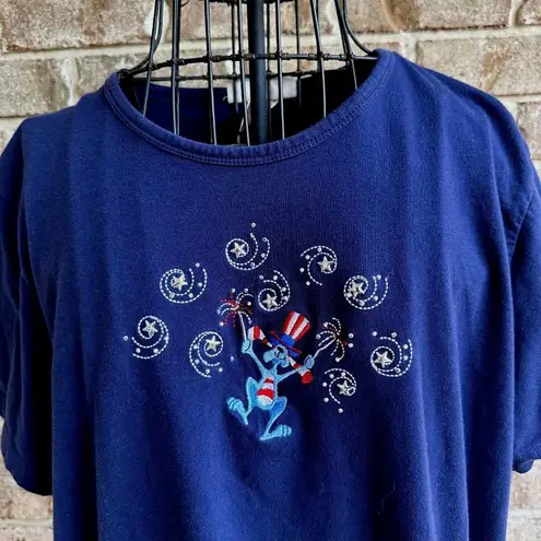 Vintage M C Sportswear Patriotic Tee Top XL T Navy Rabbit Labor Day Ju… Size undefined