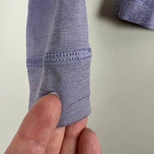 Smartwool 1/4 Zip Pullover Womens XS Purple Merino Wool Base Layer Outdoor Sport