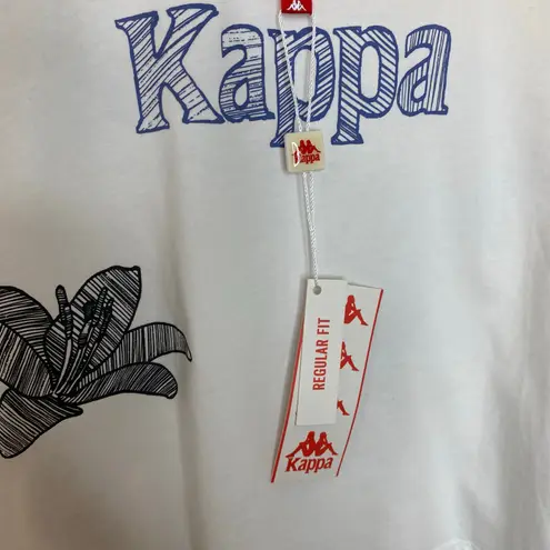 Kappa  Womens Graphic Tee Cropped Tshirt Size Medium NWT Streetwear
