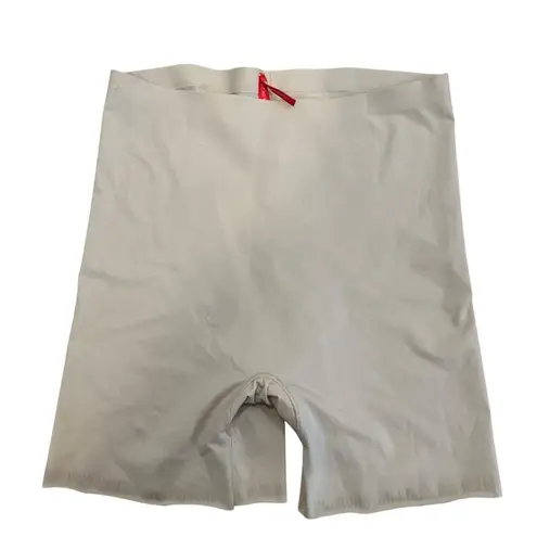 Spanx  shaping satin shorts nude beige light control size small 4” inseam