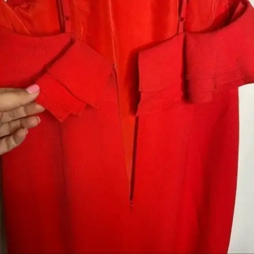 C/MEO COLLECTIVE NWT Revolve  Outline Gown in Cherry Red Size XL