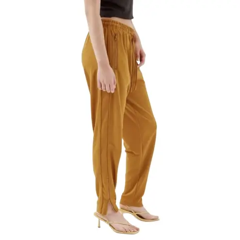 Urban Outfitters Standard Cloth Mustard Tapered Track Pants Size Medium Yellow