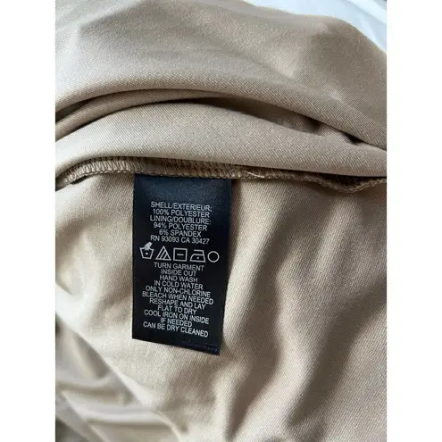 Nic+Zoe NWT MAXI ZIG ZAG TULLE SKIRT SIZE SMALL TAUPE