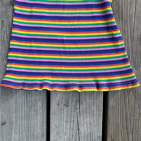 Rainbow striped sleeveless