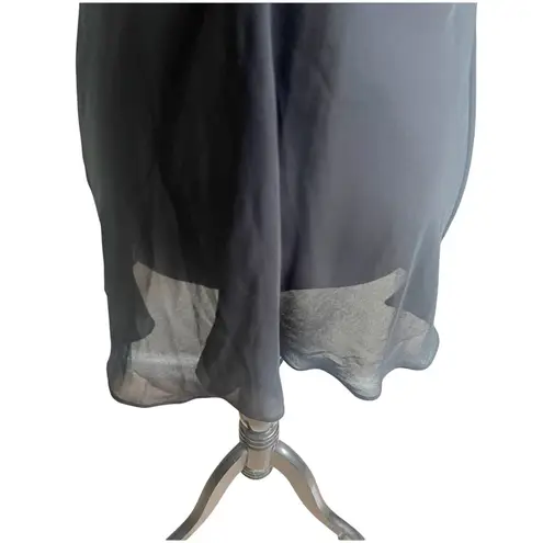 Fredericks Of Hollywood Lingerie Chemise Slip Bow Ties Sz Medium Black Coquette