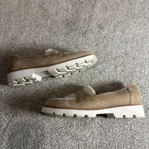 Vionic Cheryl Women's Platform Supportive Loafer Sherpa Modern slip on US 9.5