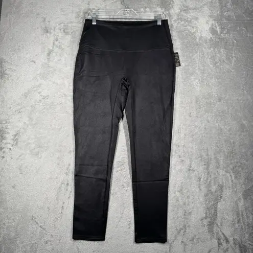 DG2 Diane Gilman Leggings Slim & Sleek Coated Figure Solution Black Large