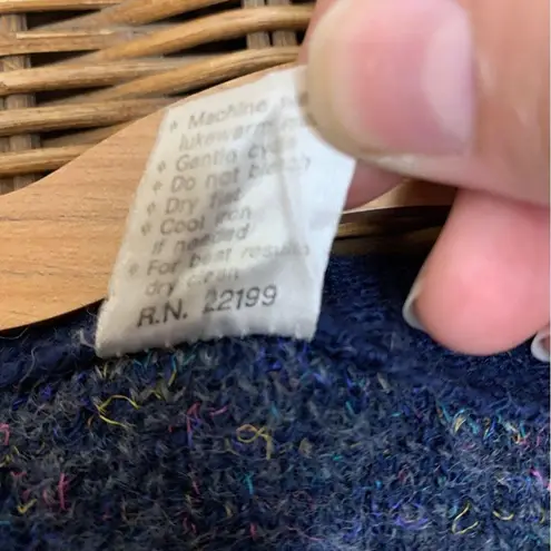 Vintage Wool Blend Striped Grandpa Sweater Size XL