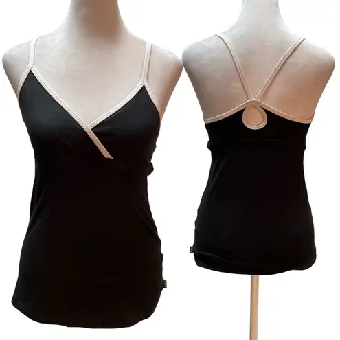 VSX Sexy Sport Made Sexy By Victoria's Secret Black with White Tank Top Small
