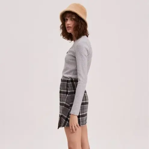 The Fifth Label Treble Check Mini Skirt Grey with Black Size Small NWT