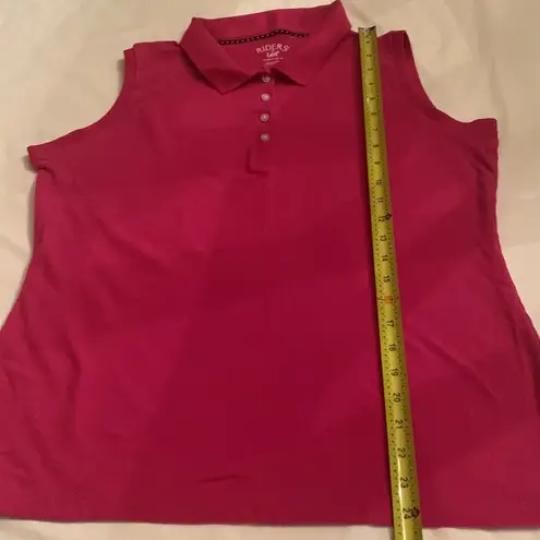 Riders By Lee slimming sleeveless polo XL