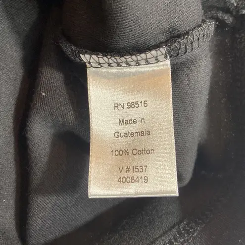 Coldwater Creek Black Short Sleeve Interlock Tee Size XXL