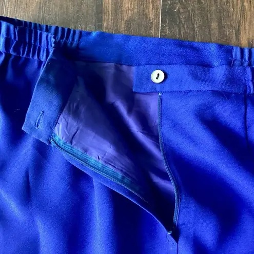 Donna Vinci Vintage Couture Scuba Skirt Blue Size 16