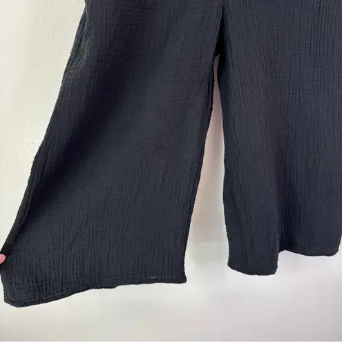 Tavik + Swimwear Bryony Cotton Gauze Jumpsuit Black Size M Size M