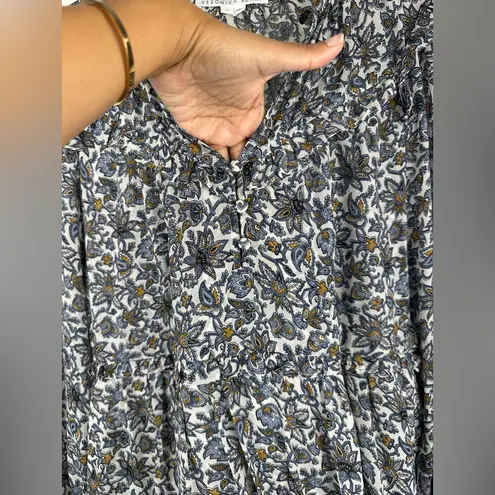 Veronica Beard Savile Printed Silk Crepe Floral Ruffle Mini Dress Women’s Sz 8