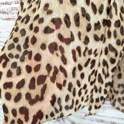 NEW Elizabeth Hurley 100% Silk Bathing Suit Coverup, Small, MSRP $289 Brown