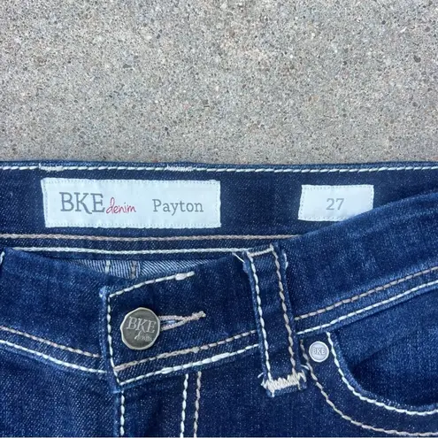 BKE Buckle Payton Capri Jeans Dark Wash Flap Pocket Size 27 ABK429