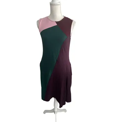 Eshakti Multicolor Colorblock A Line Dress Size 2