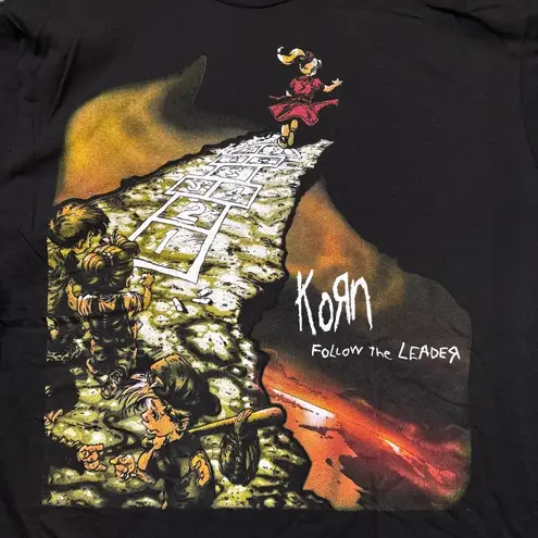 Korn Follow The Leader Album Nu Metal Band Tee L