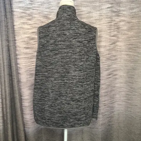 Woman Within  GRAY ZIP UP COZY VEST