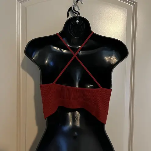 Zenana Outfitters Women's L/XL Red Bra Tank
