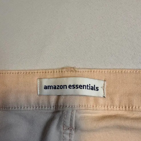 Amazon Essentials Womens Skinny Jeans Size 16 Short Peach Pink Denim Pants