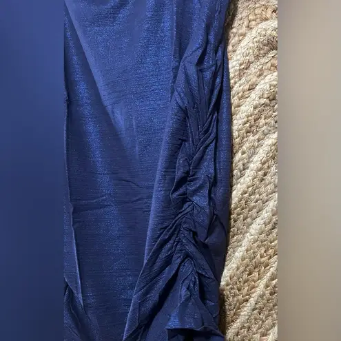 Kim And Cami Women's Mock Neck Ruched Tank Top, Indigo, Size XL, NWOT