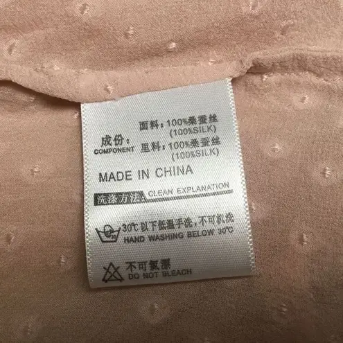 Vintage sexy silk camisoles lingerie, Swiss dots, dusty pink Pink Size XS