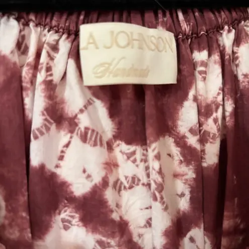 Ulla Johnson  Martine Dress Syrah Shibori Tie Dye Wine Red Maroon Burgundy Size 0