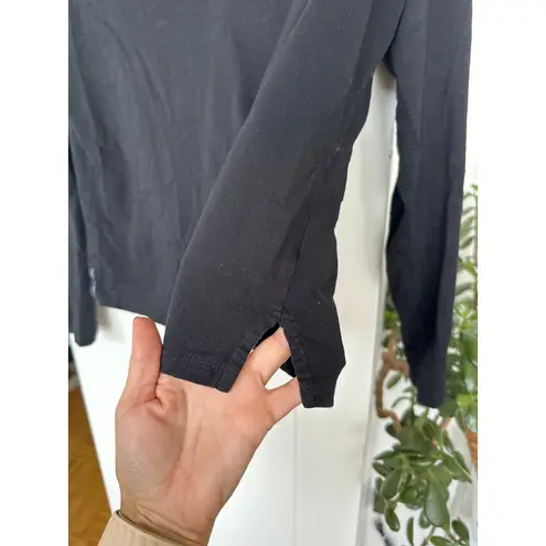 Boden Women's Black Long Sleeve Cotton V