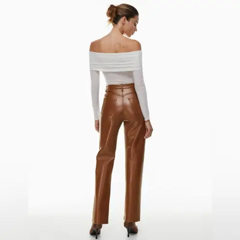 Wilfred Chocolate  pleather pants