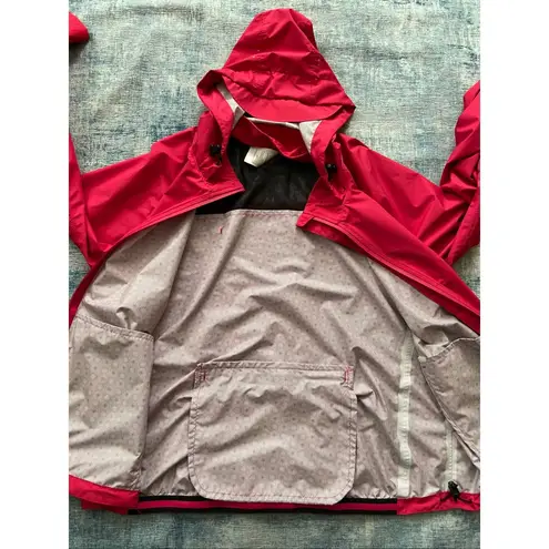 Baleaf Rose Red Waterproof Cycling Rain Jacket W Hideaway Hood XL