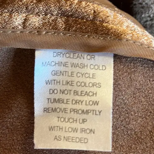 Sunny Leigh Petite Bronze Lightweight 100% Polyester Dress Coat with Pockets