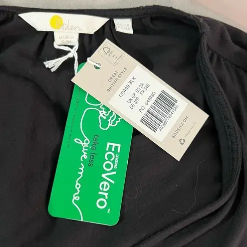 Boden nwt long sleeve black Tiered Mini Jersey Dress size 2