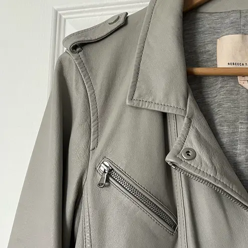 Rebecca Taylor Lamb Leather Biker Jacket - Size 12