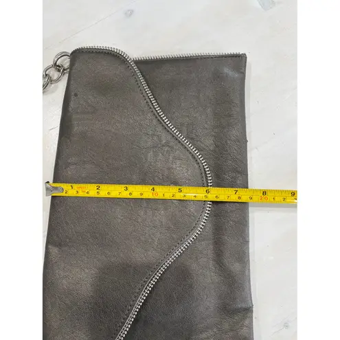 Sondra Roberts Zipper Trim Chain Strap Clutch Bag Evening Party Purse - Image 9