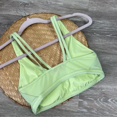 Aerie  offline lime green sports bra goals